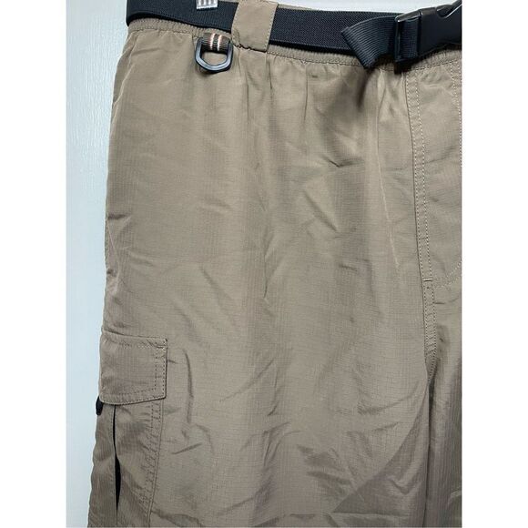 Eddie Bauer Tan  Convertible Cargo Belted Pants Mens size L NWT - Picture 9 of 16